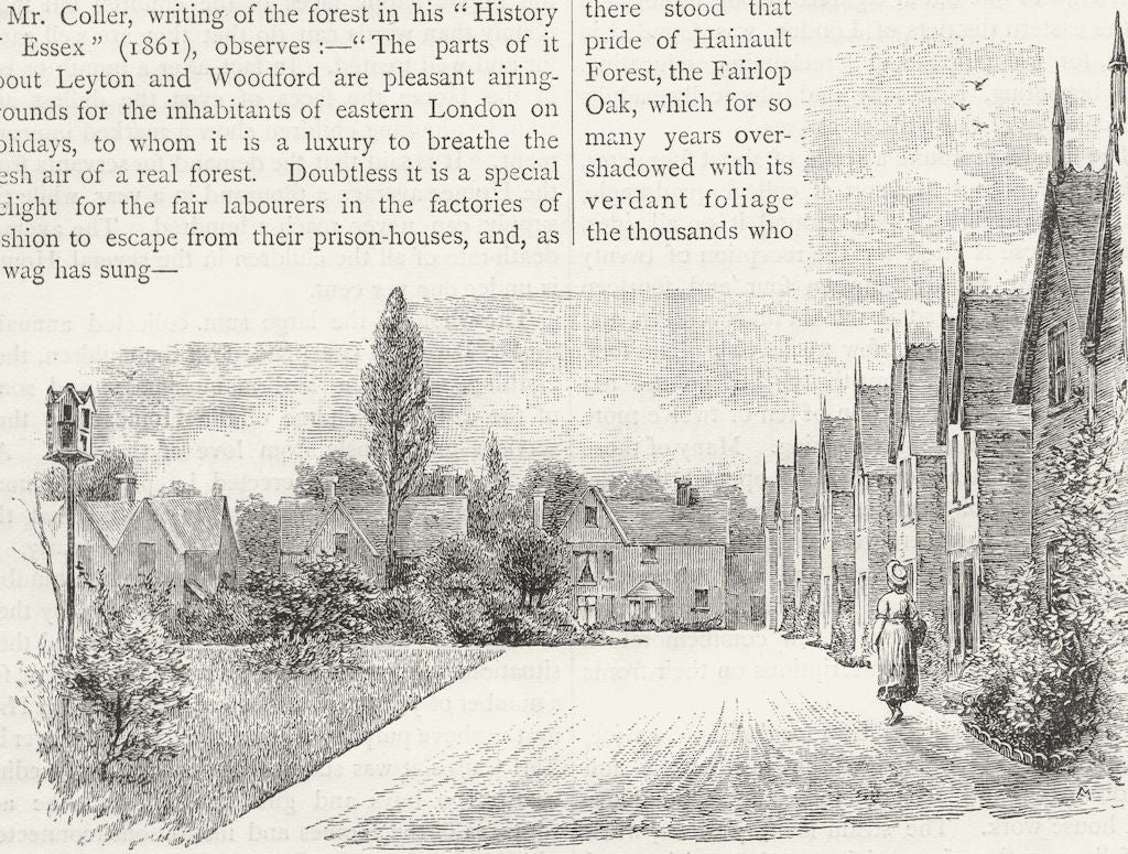 HAINAULT. Barkingside. Dr Barnardo's Homes 1888 old antique print picture